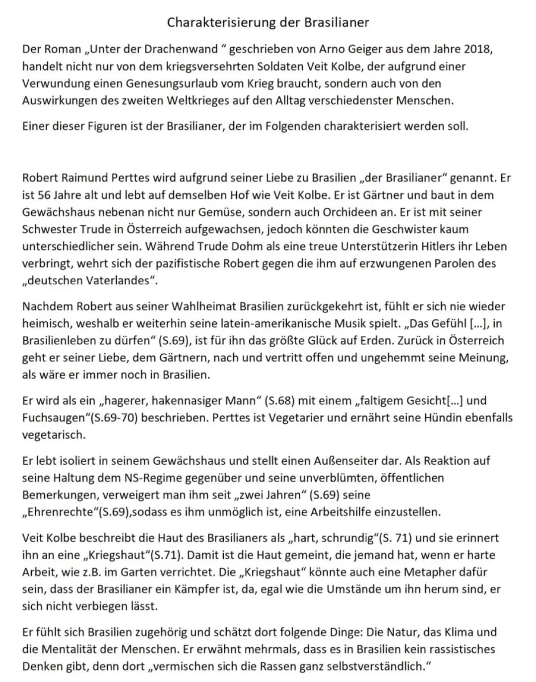 Oskar Meyer Unter der Drachenwand Charaktere und Figurenkonstellation