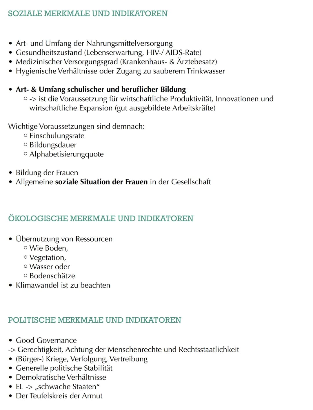 Inhaltsfeld 6:
Sozioökonomische Entwicklungsstände von Räumen (Ergänzungen)
1. Unterscheidung der Entwicklungsstände von Ländern
49 42 29
La