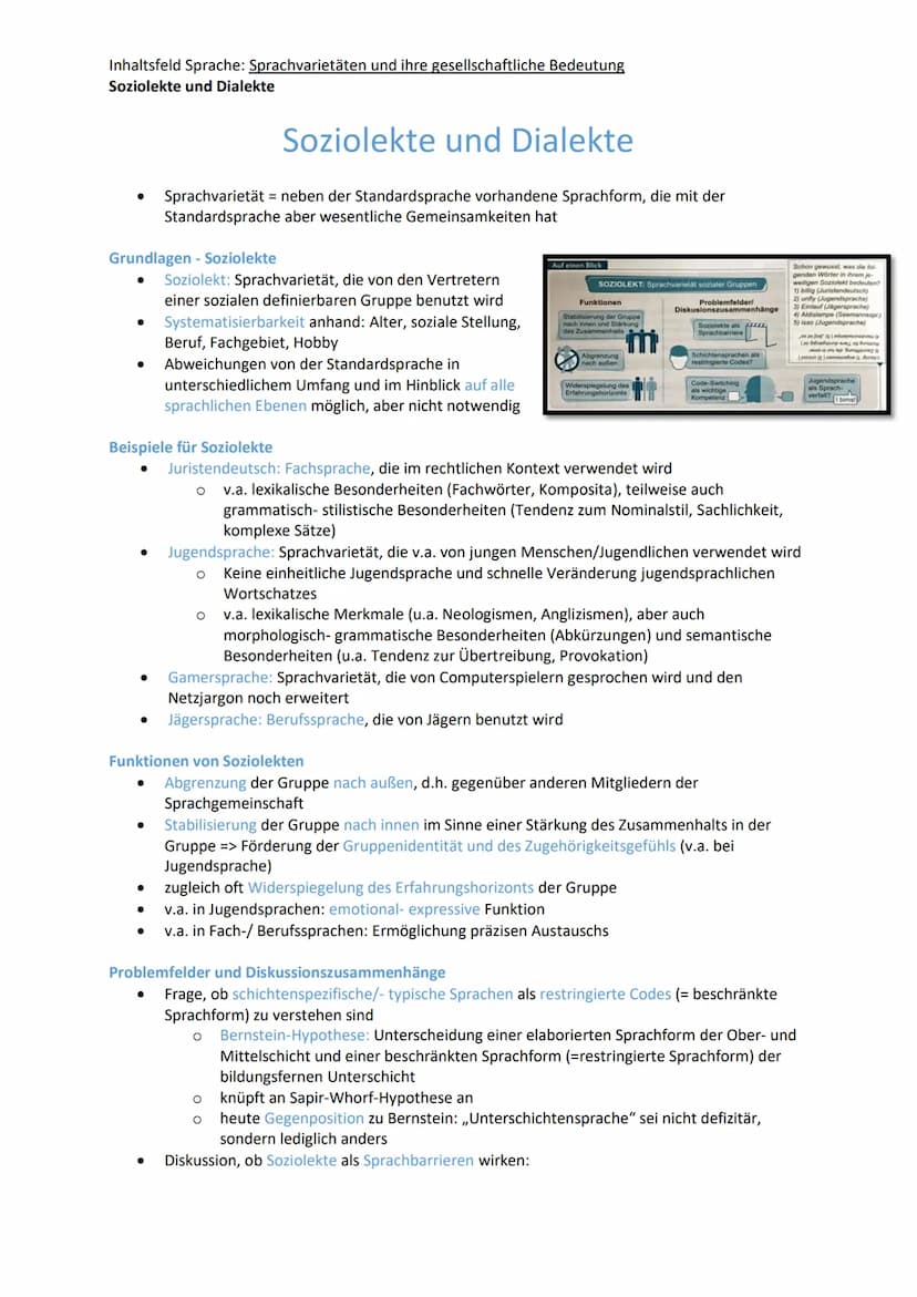  abitur.nrw
Leistungskurs
Inhaltsfeld Sprache
Spracherwerbsmodelle und
-theorien
Sprachgeschichtlicher Wandel
Sprachvarietäten und ihre
gese
