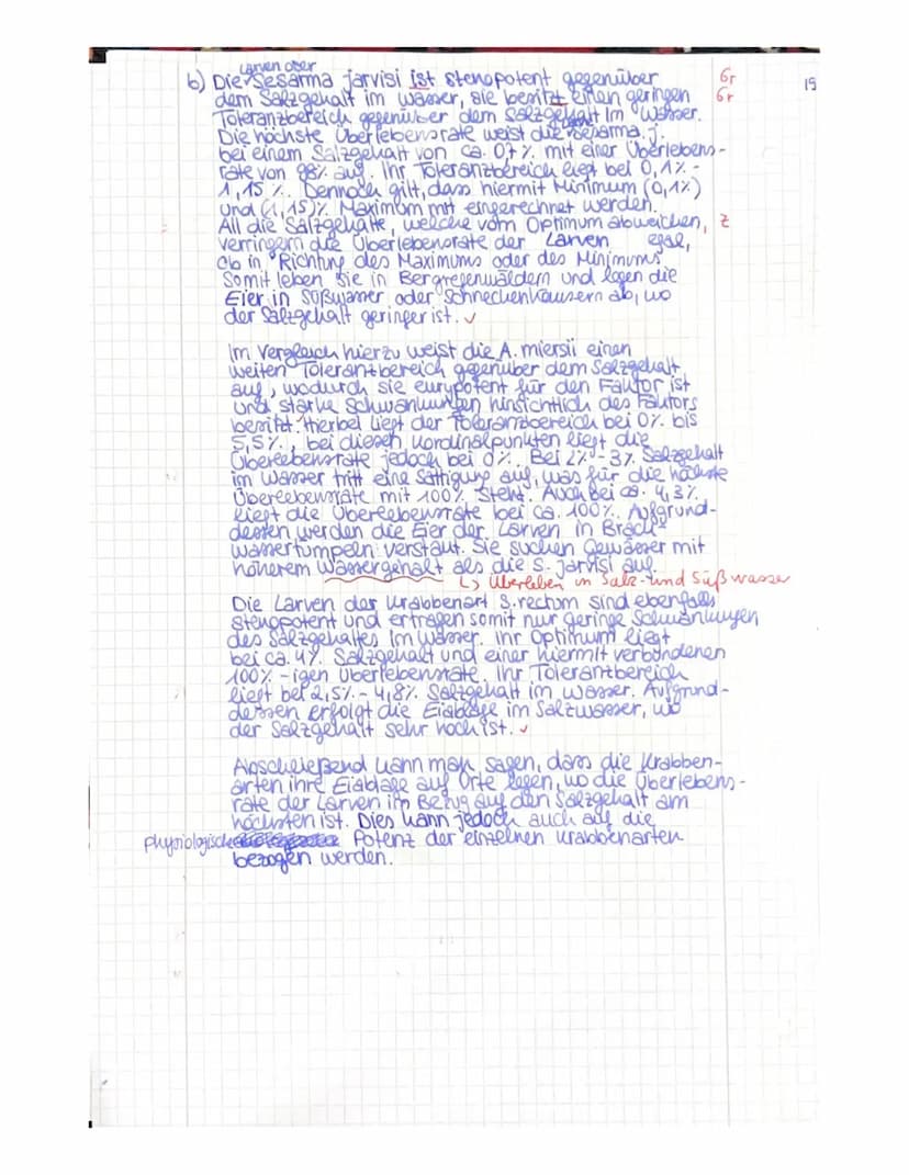 ✓ Aufgabe 1:
Nennen Sie die Definitionen der Begriffe Biotop, Biozönose und Ökosystem.
✓ Aufgabe 2: elsenkrabben auf Jamaika (Material 1)
(a
