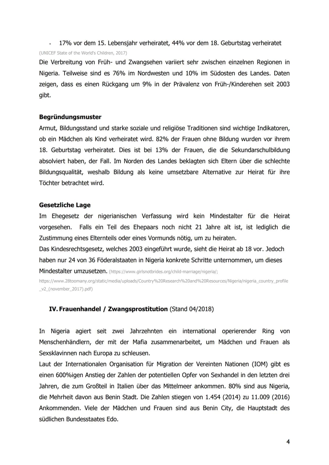 TERRE DES FEMMES
I. Weibliche Genitalverstümmelung / FGM (Stand 11/2019)
II. (Sexualisierte) geschlechtsspezifische Gewalt
III. Früh- / Kind