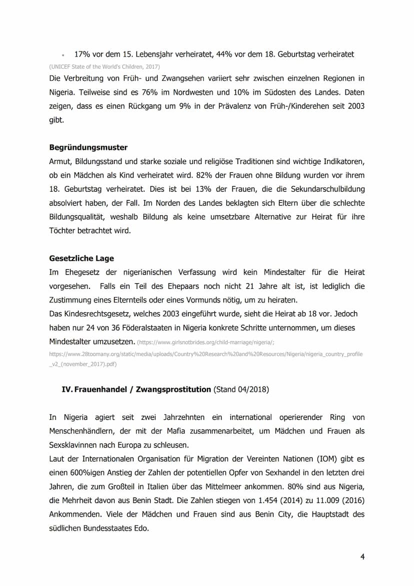 TERRE DES FEMMES
I. Weibliche Genitalverstümmelung / FGM (Stand 11/2019)
II. (Sexualisierte) geschlechtsspezifische Gewalt
III. Früh- / Kind