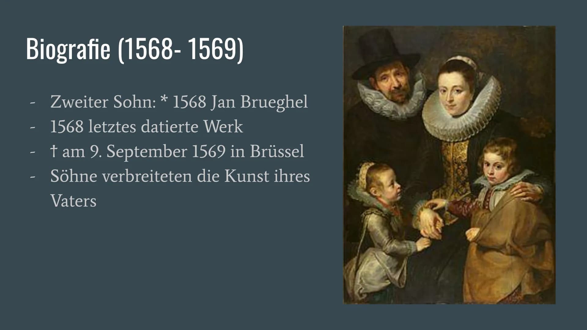 Pieter Bruegel der Ältere
18.08.22 Q1 Kunst RAD Agenda
Biografie
Bruegels Werke und Stil
Der Konflikt um Bruegels Kunst
Allgemeiner Kunststi