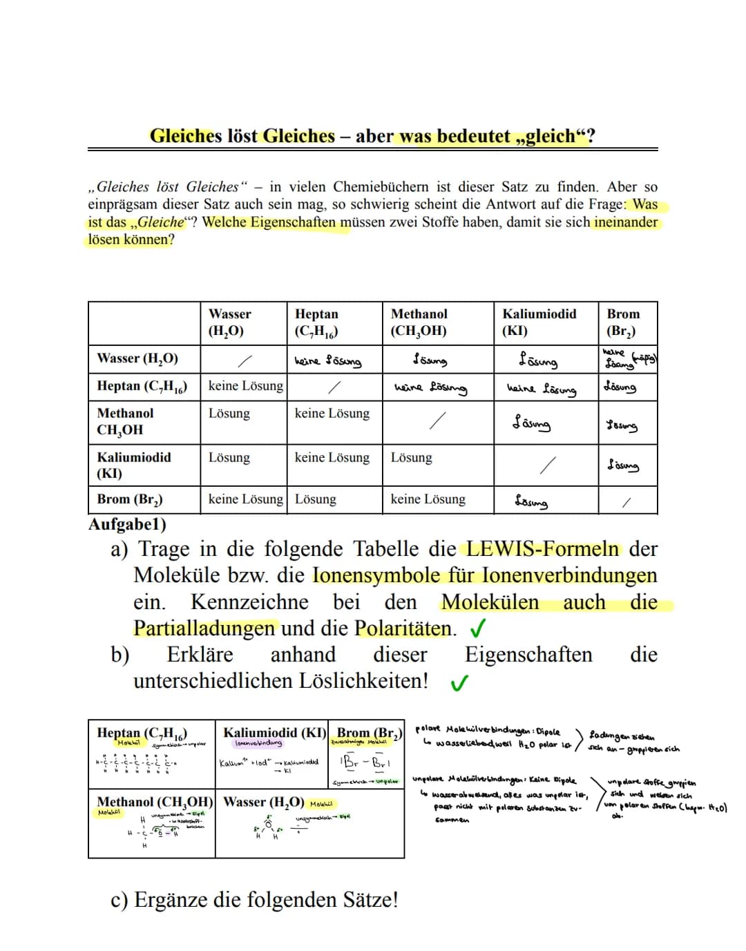 Sind Alkane in Öl löslich? - Einfache Chemie für Kids