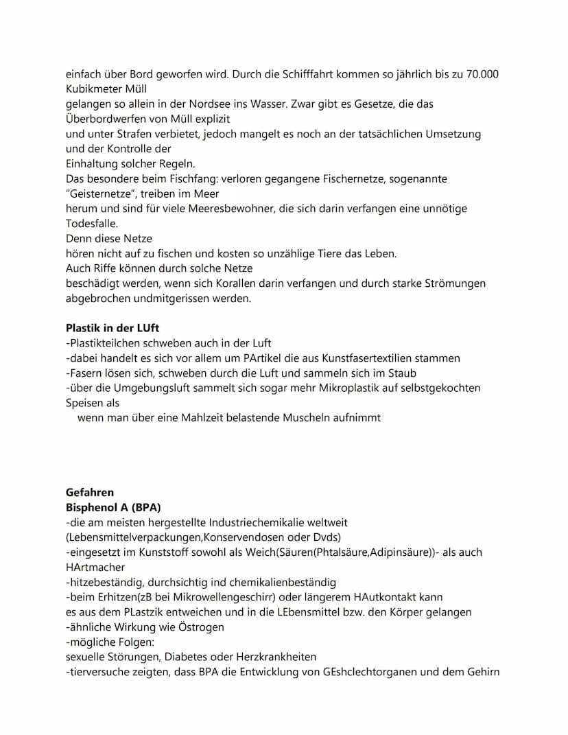 1. Ursachen
1.1 Plastik in Wasser
1.1.1 Plastikmüll in den Ozeanen
- jährlich landen 30 mio. Tonnen Kunststoff im Meer
1.1.2 Plastikinseln
H
