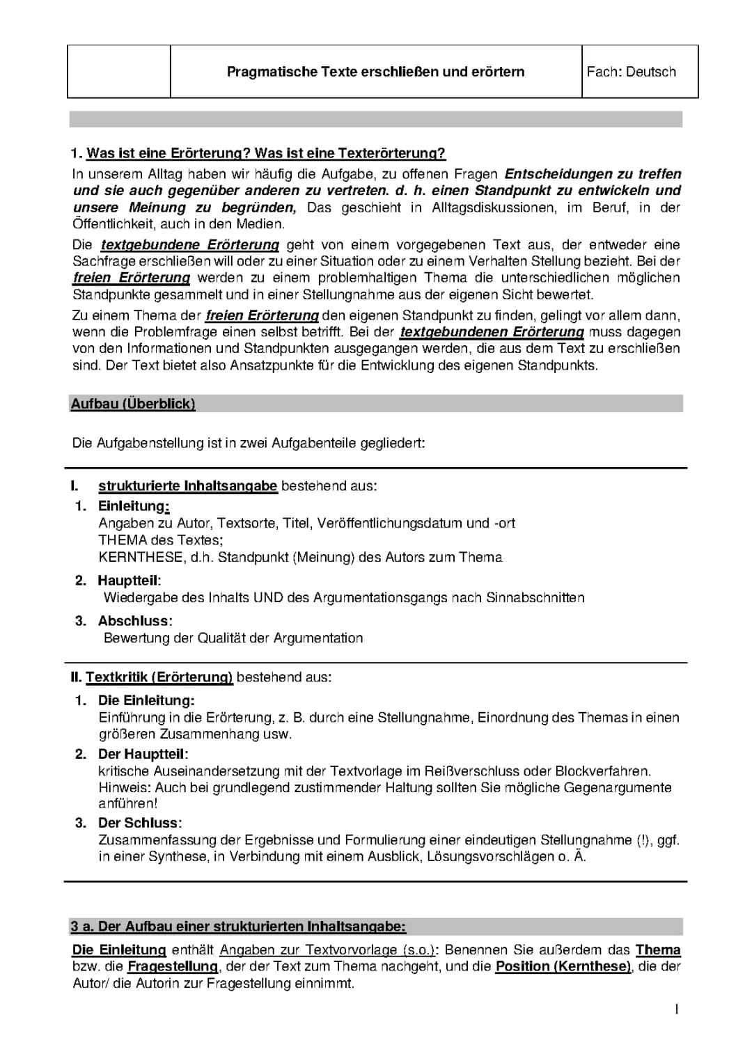 Erörterung: Muster, Beispiele und Tipps für deine Klassenarbeit