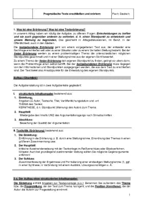 Know Arbiturrelevant: Texte erschließen und erörtern  thumbnail