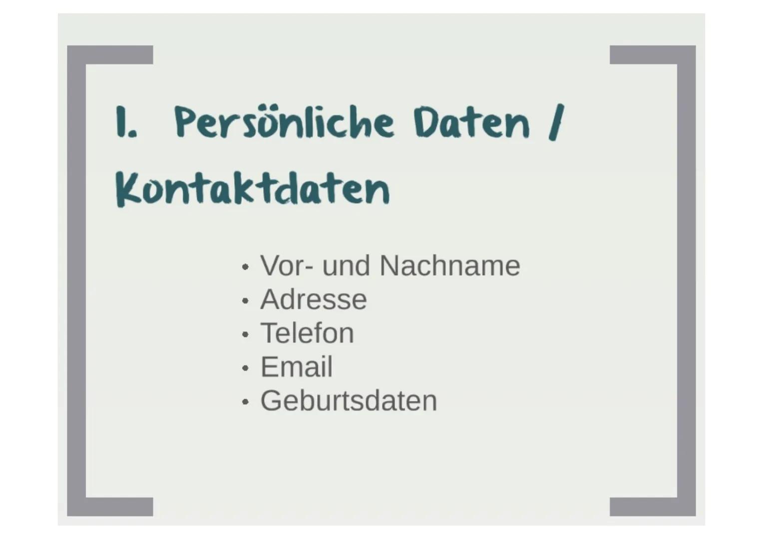 Bewerbung
• Formulierung eines Anschreibens
• Erstellung eines tabellarischen Lebenslaufs
• Bewerbungs- oder Motivationsschreiben, wenn
erfo