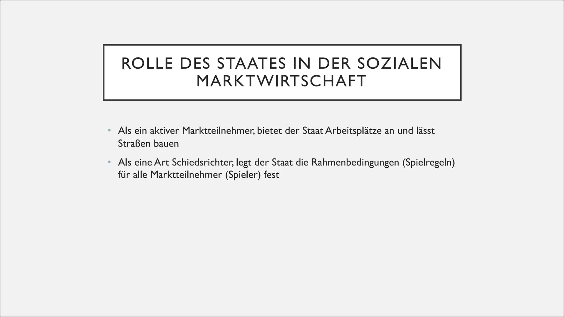 DIE GRUNDLAGEN DER SOZIALEN
MARKTWIRTSCHAFT
Josefine und Emma ●
●
DEFINITION
Verbindung von der größtmöglichen Freiheit der Märkte mit einer