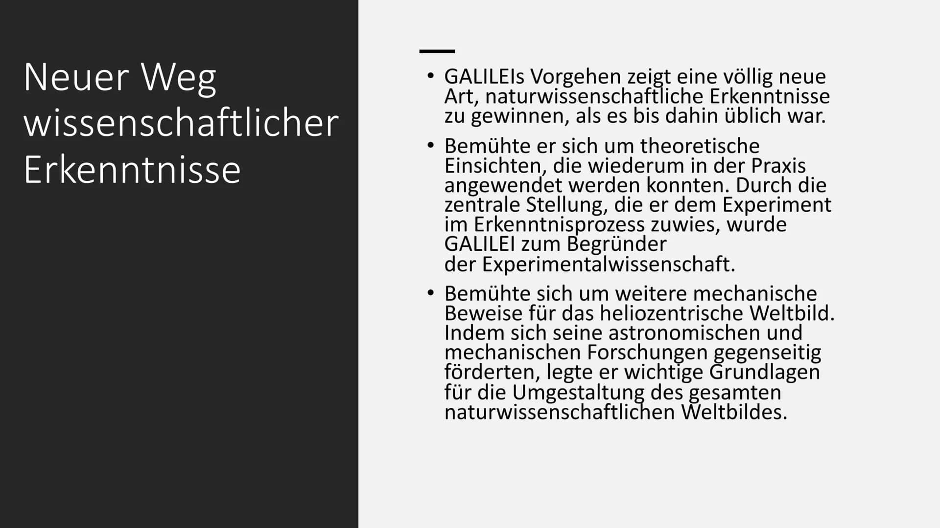 1 Allgemeines
●
●
●
Galileo Galilei - Handout
Philosoph, Mathematiker, Ingenieur, Physiker, Astronom und Kosmologe
Viele seiner Entdeckungen