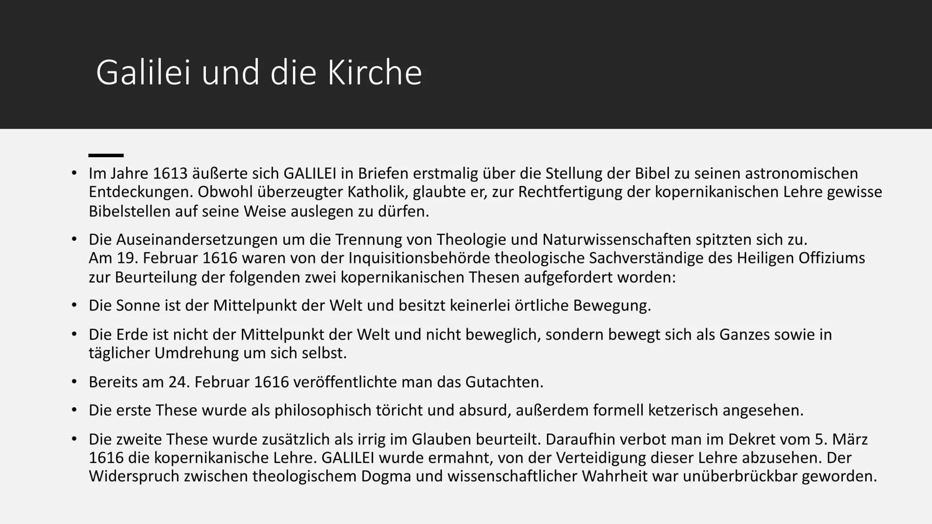 1 Allgemeines
●
●
●
Galileo Galilei - Handout
Philosoph, Mathematiker, Ingenieur, Physiker, Astronom und Kosmologe
Viele seiner Entdeckungen