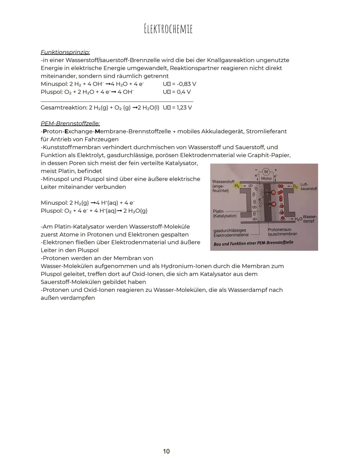 ELEKTROCHEMIE
Redoxreaktionen:
-Oxidation: Elektronenabgabe (Oxidationszahl wird erhöht)
-Reduktion: Elektronenaufnahme (Oxidationszahl wird