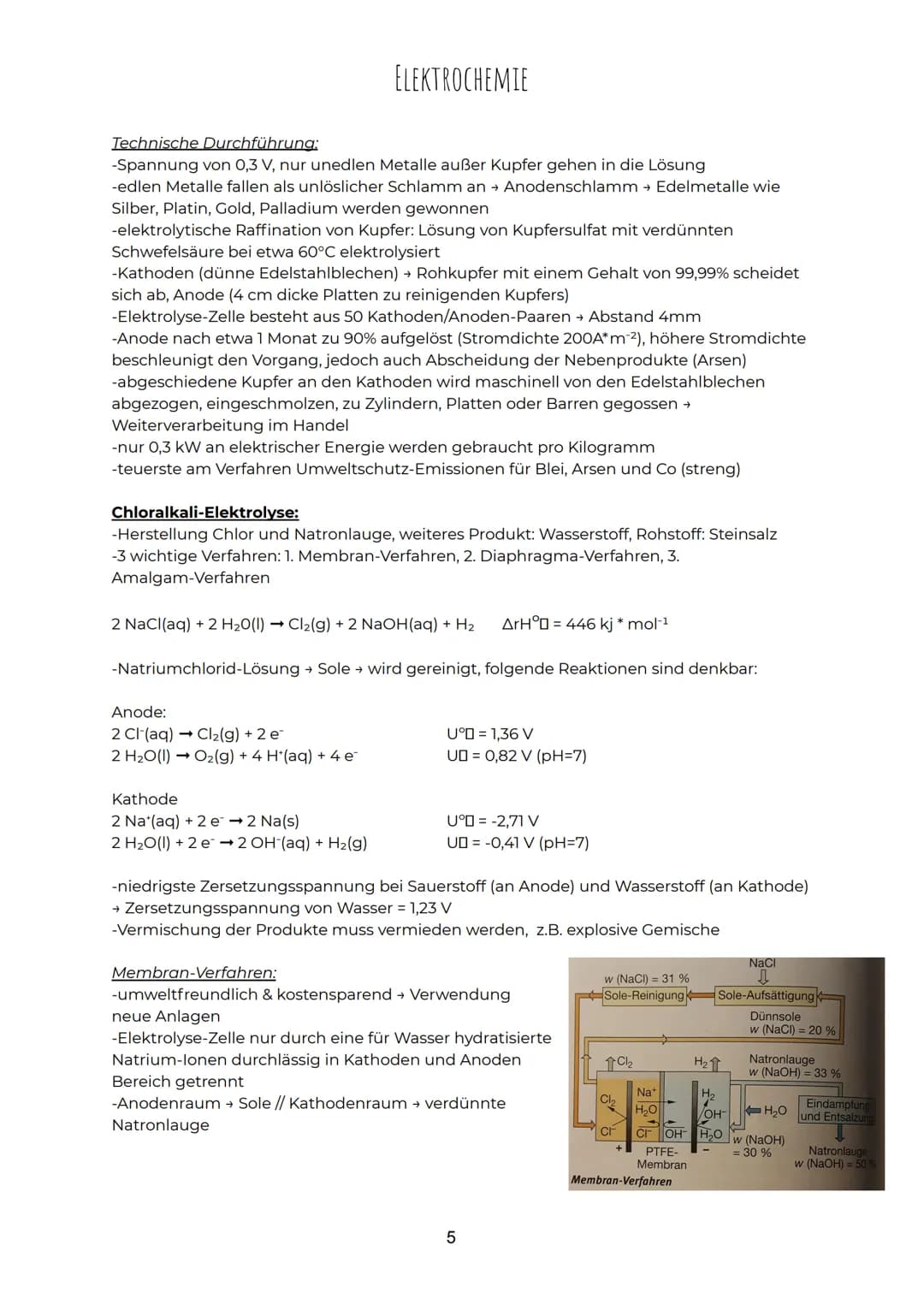 ELEKTROCHEMIE
Redoxreaktionen:
-Oxidation: Elektronenabgabe (Oxidationszahl wird erhöht)
-Reduktion: Elektronenaufnahme (Oxidationszahl wird