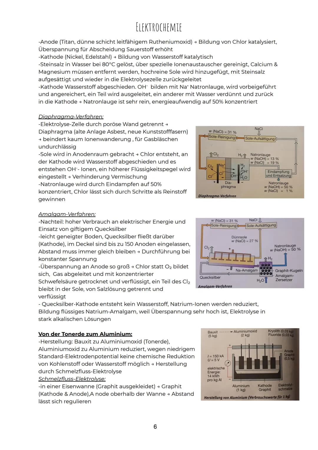 ELEKTROCHEMIE
Redoxreaktionen:
-Oxidation: Elektronenabgabe (Oxidationszahl wird erhöht)
-Reduktion: Elektronenaufnahme (Oxidationszahl wird