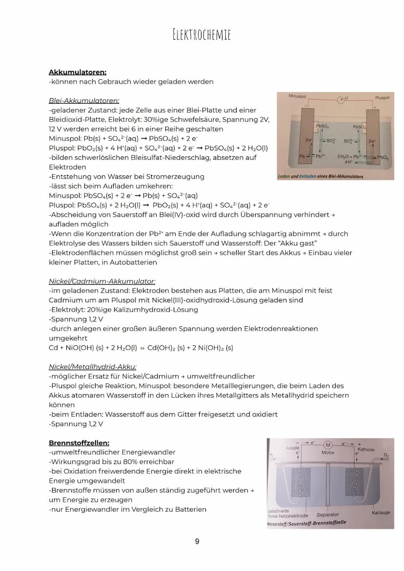 ELEKTROCHEMIE
Redoxreaktionen:
-Oxidation: Elektronenabgabe (Oxidationszahl wird erhöht)
-Reduktion: Elektronenaufnahme (Oxidationszahl wird
