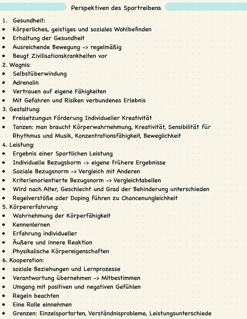 Abitur Lernzettel 2023
Sporttheorie
Jana Janecki
25.04.2023 Bewegungslehre:
● Bedeutung und Sinn sportlicher Bewegungen
-> Definition Sport
