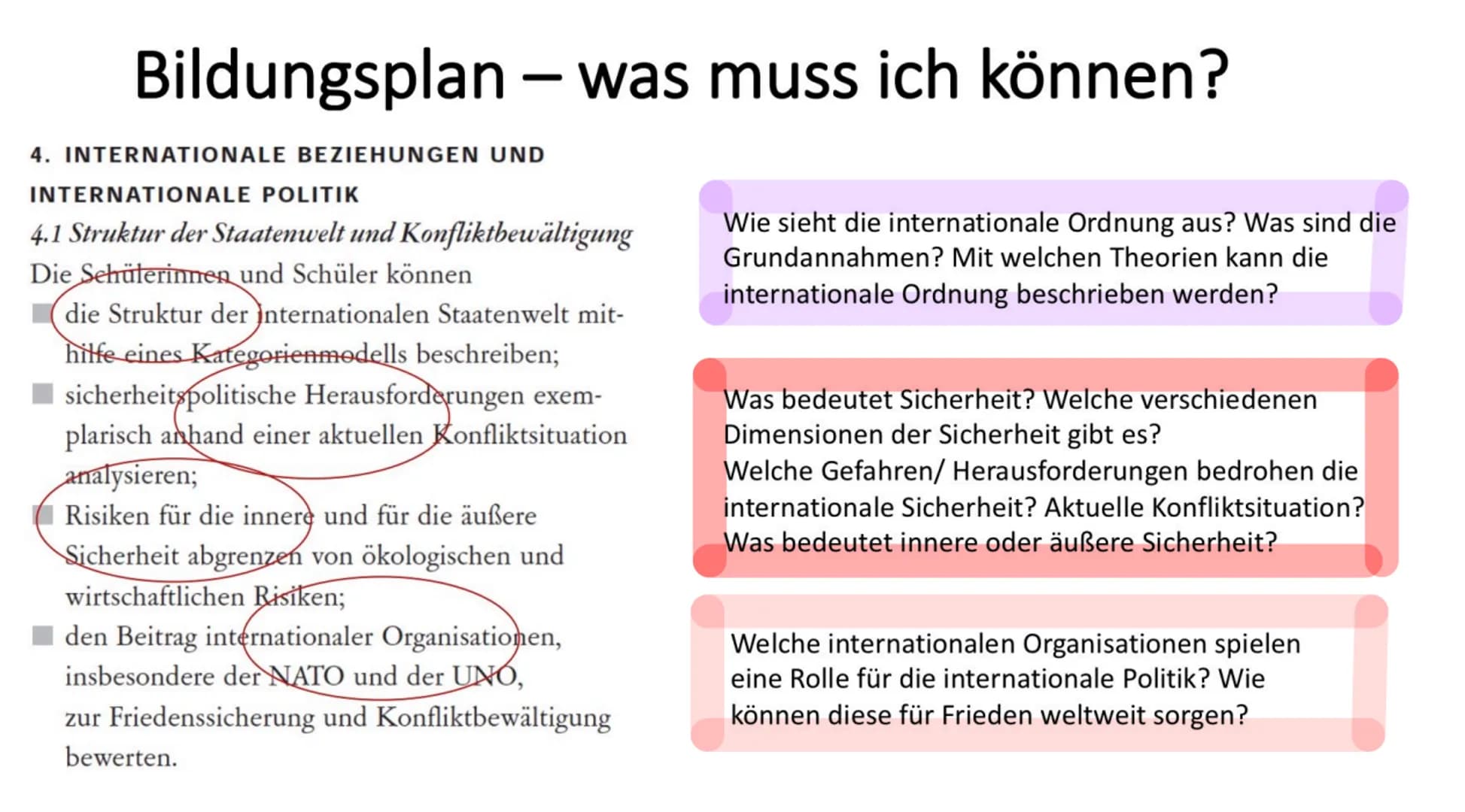 
<h2 id="abitur">Abitur</h2>
<p>Grundlage der internationalen Staatenwelt (Anarchie, Sicherheitsdilemma)</p>
<h2 id="internationalebeziehung