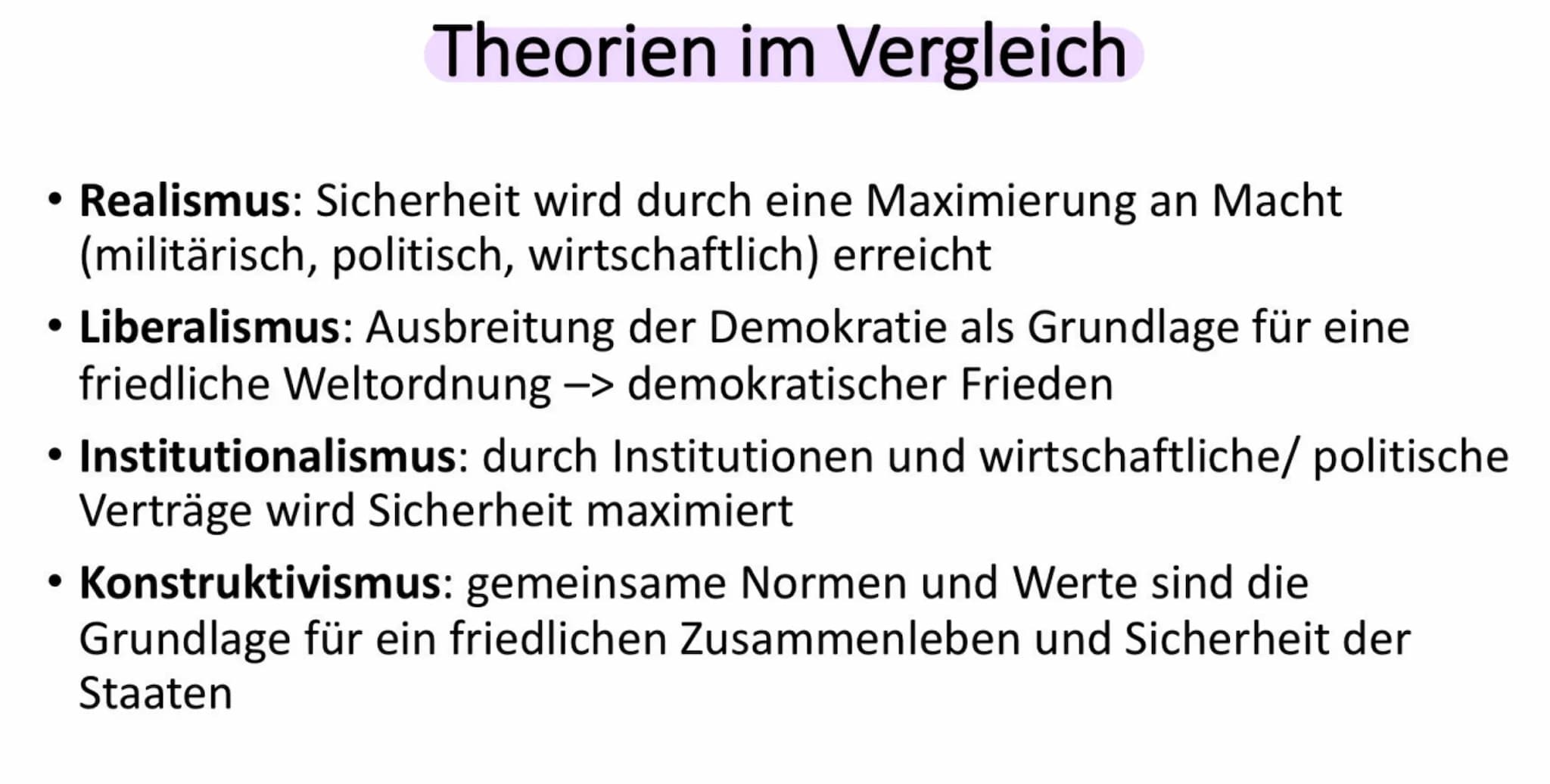 
<h2 id="abitur">Abitur</h2>
<p>Grundlage der internationalen Staatenwelt (Anarchie, Sicherheitsdilemma)</p>
<h2 id="internationalebeziehung