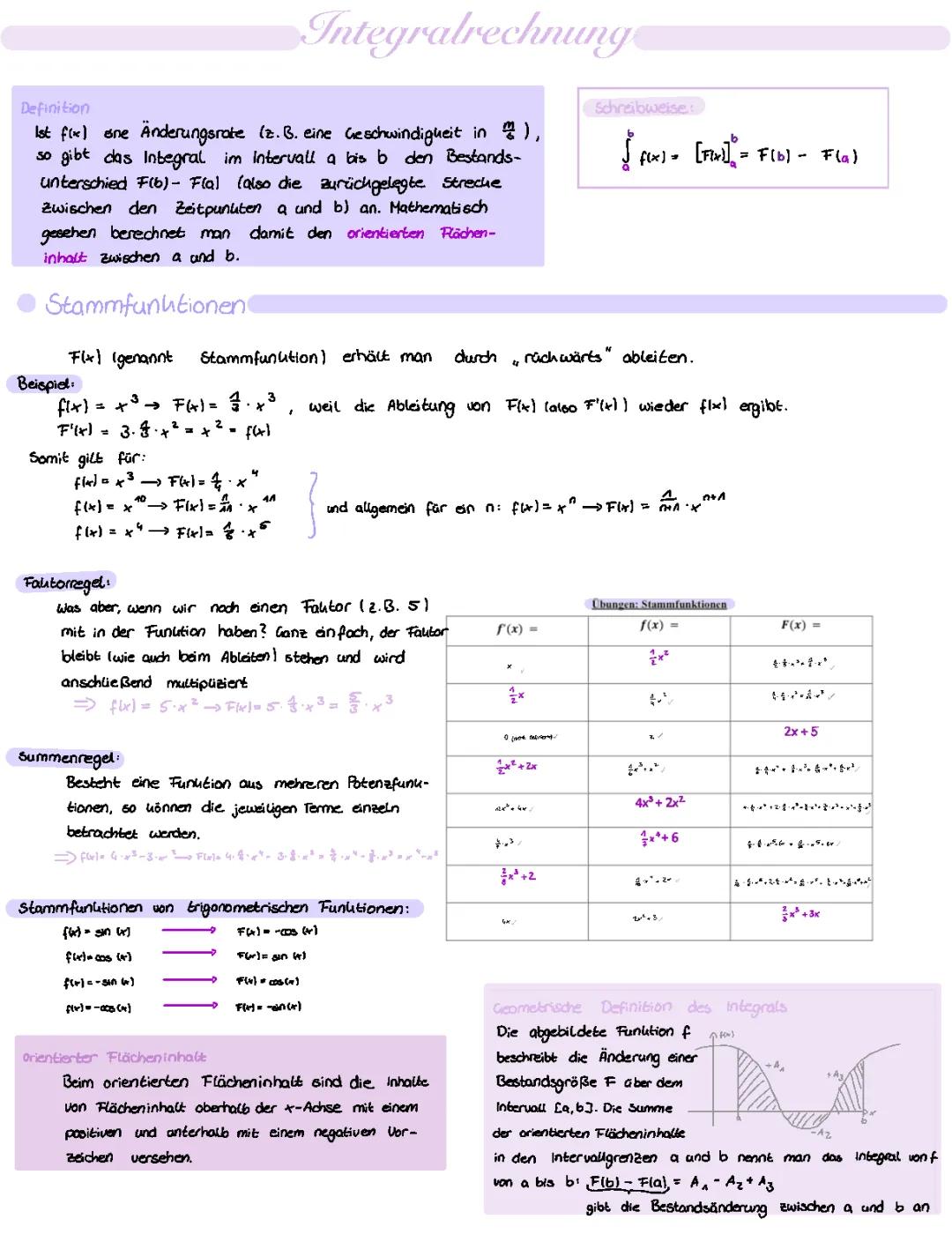 Integralrechnung