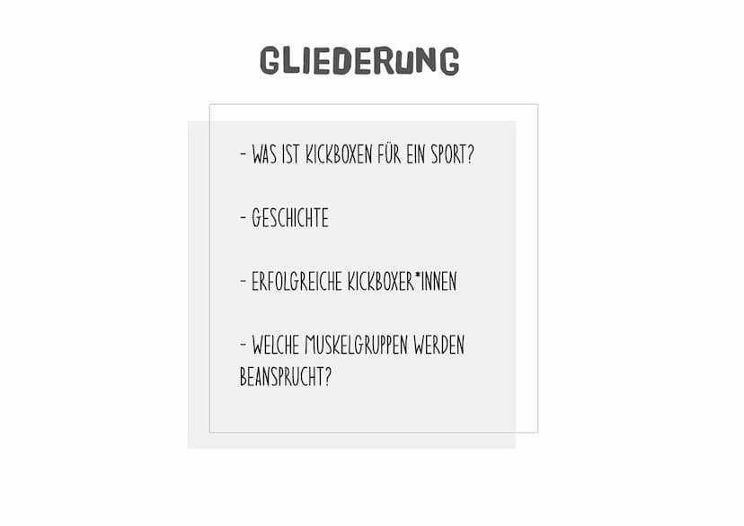 KICKBOXEN GLIEDERUNG
- WAS IST KICKBOXEN FÜR EIN SPORT?
- GESCHICHTE
- ERFOLGREICHE KICKBOXER*INNEN
- WELCHE MUSKELGRUPPEN WERDEN
BEANSPRUCH