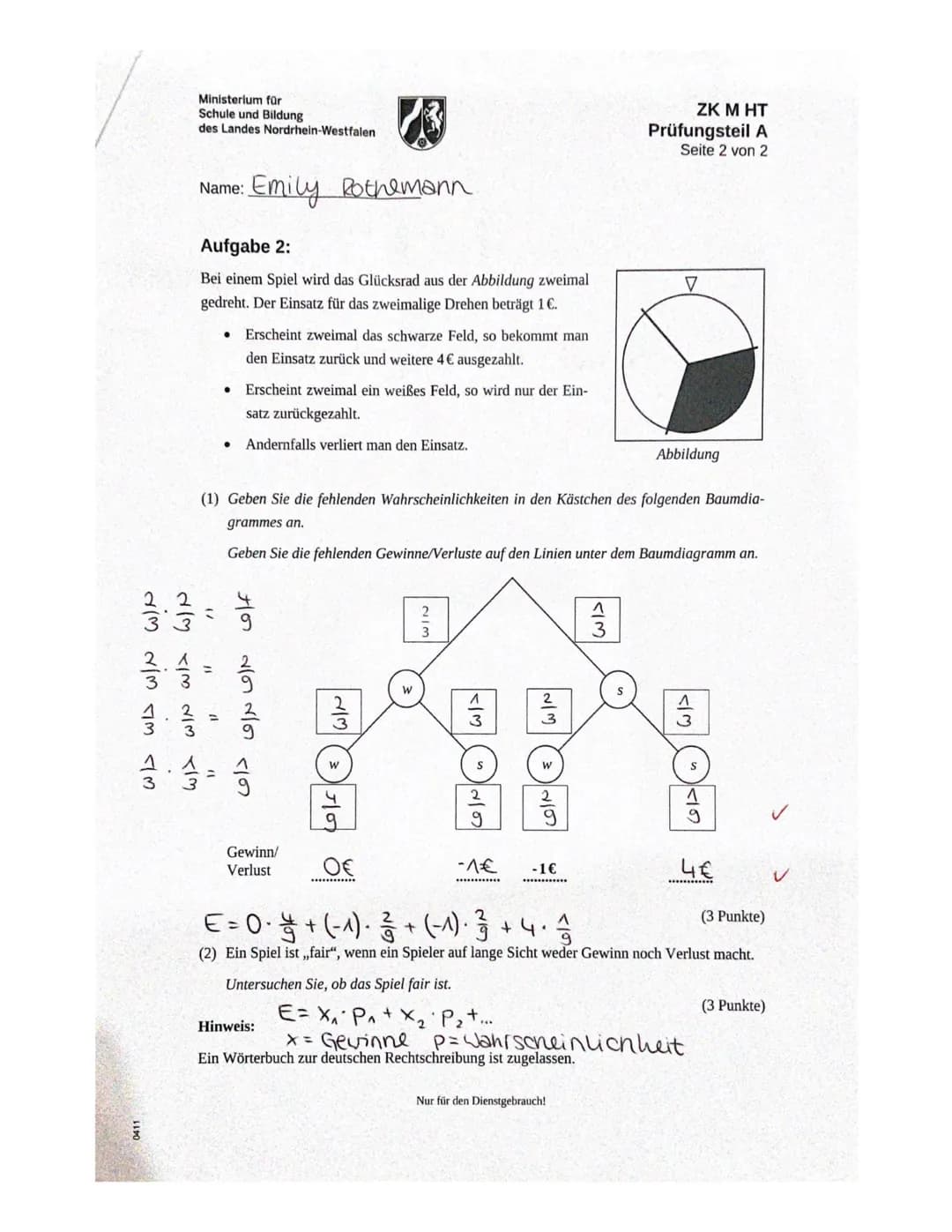 Ministerium für
Schule und Bildung
des Landes Nordrhein-Westfalen
통
:: Emily Rothemann
Name:
Zentrale Klausur am Ende der Einführungsphase
2