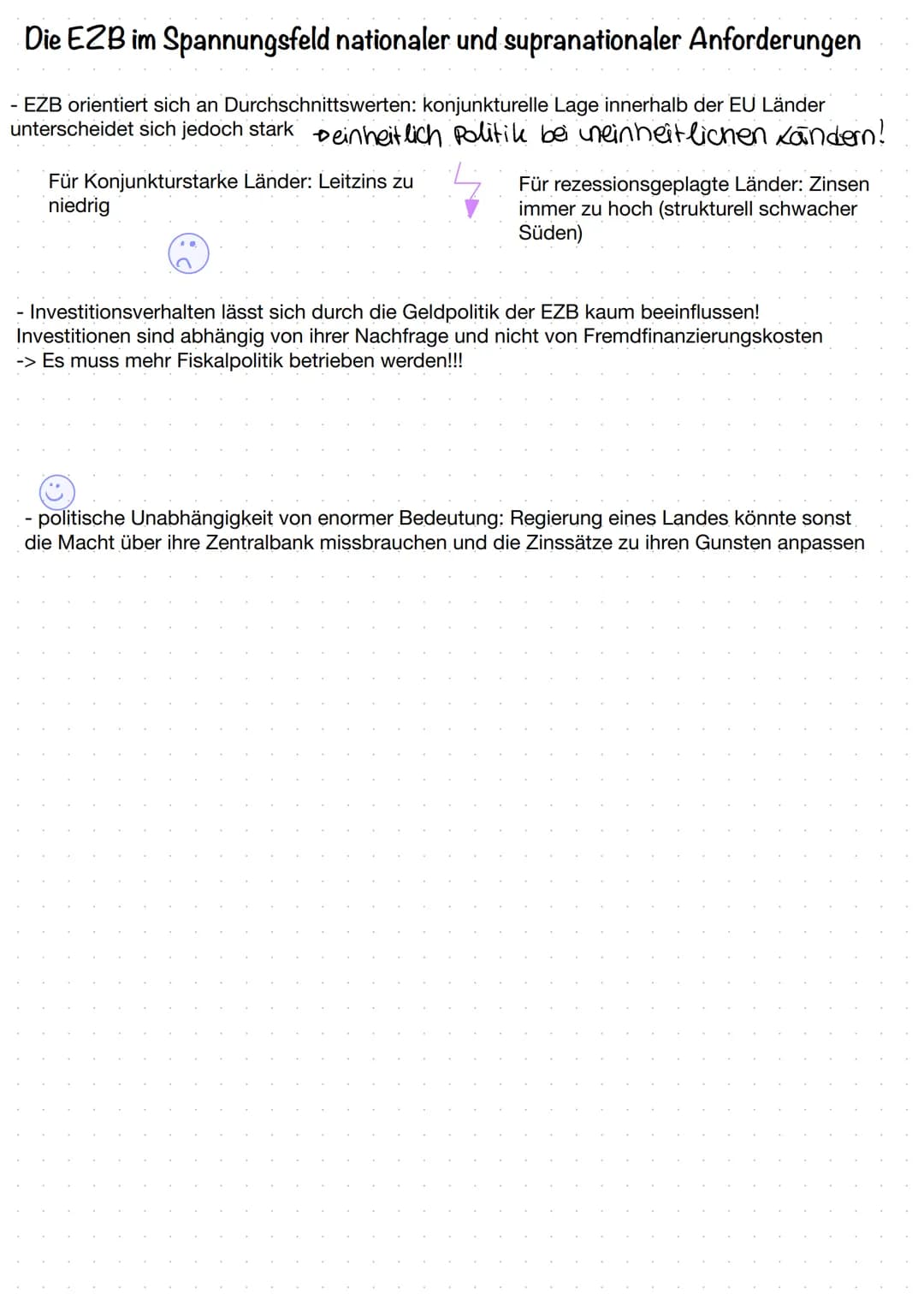 Grundlegendes:
- Sitz in Frankfurt
- Gründung 1998
Zentrales Ziel: Gewährleistung der Preisstabilität (+ Unterstützung der Wirtschaftspoliti