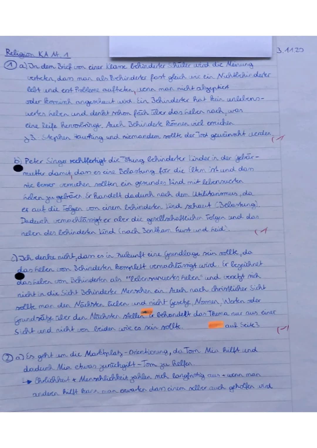 Klassenarben,
1. Text: Brief einer Schulklasse
1
5
10
15
20
Viele Grüße
In der Hoffnung, bald von Ihnen zu hören,
Klasse 8,2
Punkte:
16,5
No