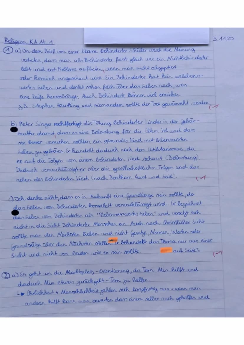 Klassenarben,
1. Text: Brief einer Schulklasse
1
5
10
15
20
Viele Grüße
In der Hoffnung, bald von Ihnen zu hören,
Klasse 8,2
Punkte:
16,5
No
