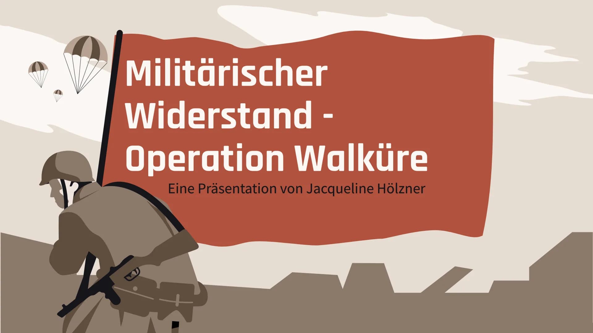 Militärischer
Widerstand -
Operation Walküre
Eine Präsentation von Jacqueline Hölzner INHALT
-01-
Einführung
Was meint Widerstand eigentlich