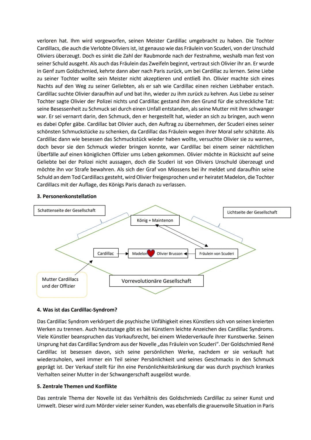 Handout: Das Fräulein von Scuderi (von E.T.A. Hoffmann)
In der Kriminalnovelle ,,Das Fräulein von Scuderi" von E.T.A. Hoffmann wird, im Stil