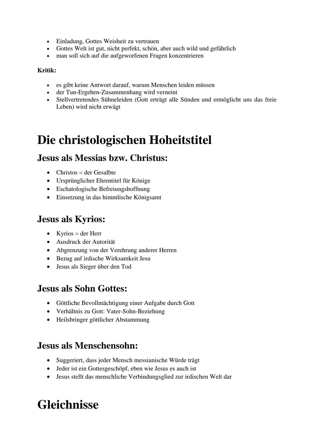 Abiturwissen Religion (10. - 12.
Klasse)
Gottesbilder
●
●
●
Hören hat Vorrang vor Sehen
Kirchen der Reformation lehnten es ab
orthodoxe Kirc