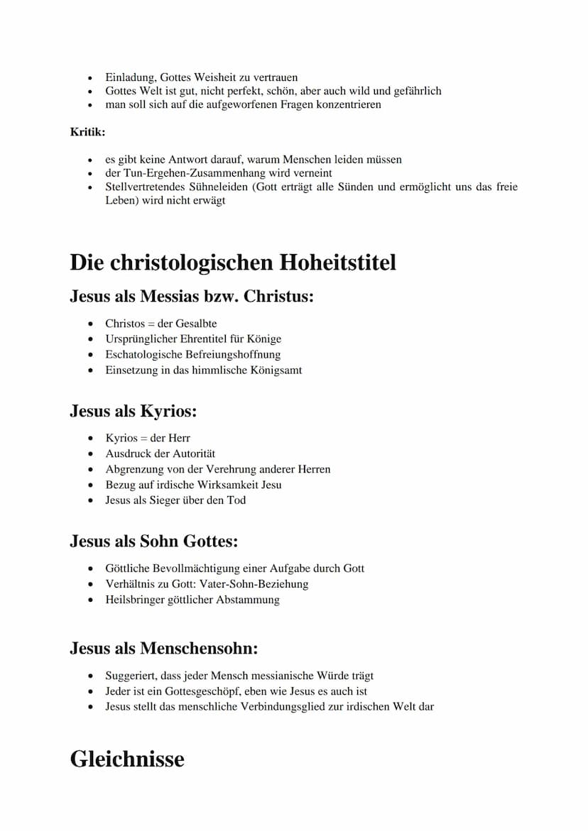 Abiturwissen Religion (10. - 12.
Klasse)
Gottesbilder
●
●
●
Hören hat Vorrang vor Sehen
Kirchen der Reformation lehnten es ab
orthodoxe Kirc