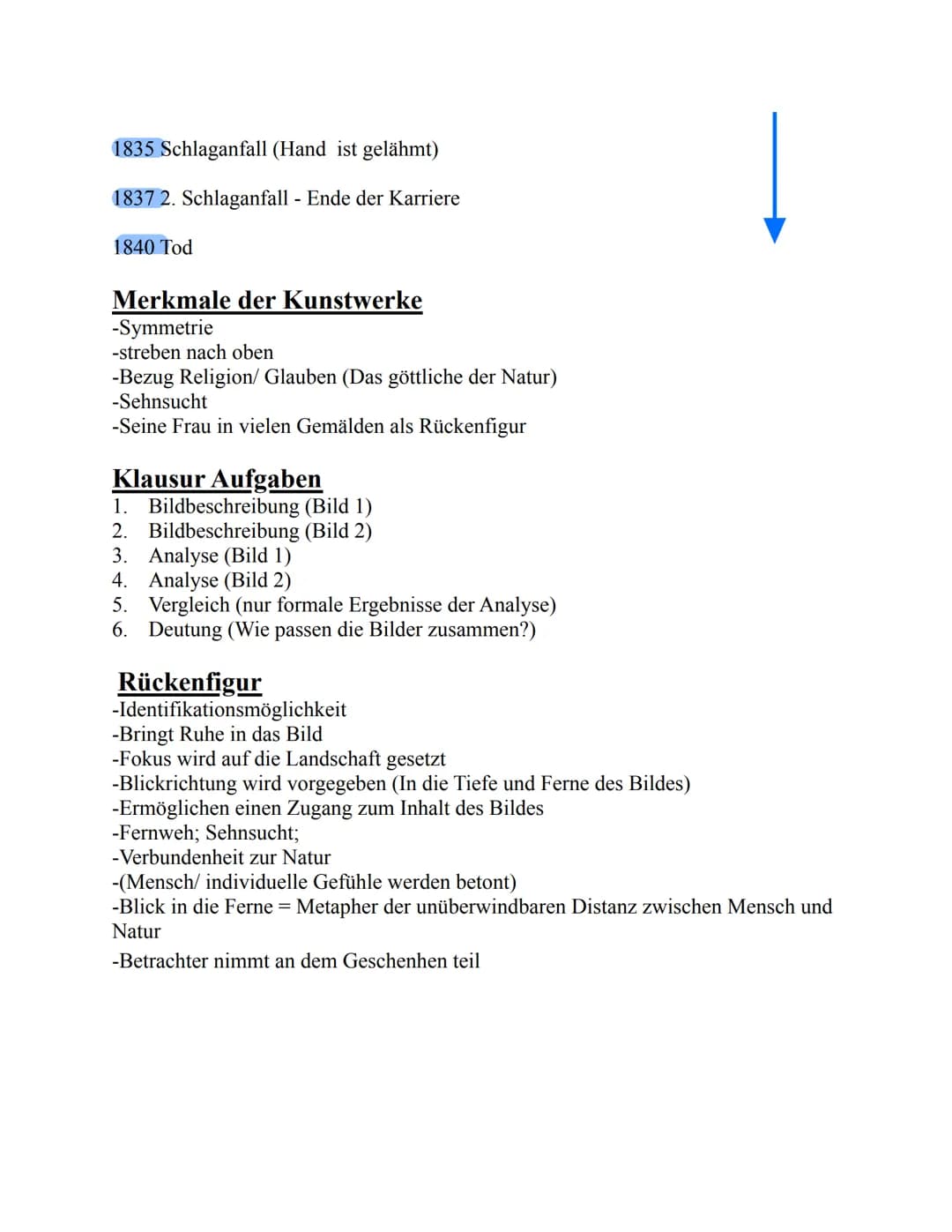 Merkmale der Romantik
-Typische Wirkung: harmonisch; melancholisch (traurig / nachdenklich)
-Symmetrie (Ausgeglichenheit / Harmonie)
-Darste