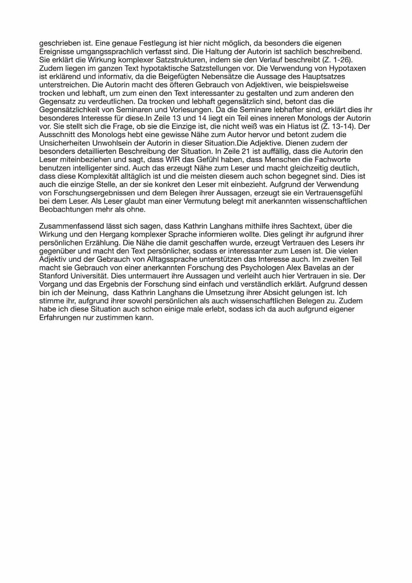 Analyse zu ,,Juhu, niemand versteht mich!"
Im vorliegenden Text,, Juhu, niemand versteht mich" veröffentlicht im Jahre 2012, behandelt die
A