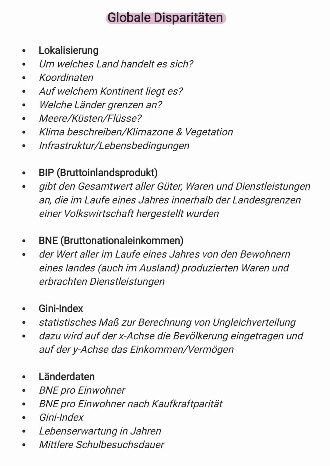 ●
●
●
●
●
●
●
●
●
●
●
●
●
●
●
●
●
●
●
●
Globale Disparitäten
Lokalisierung
Um welches Land handelt es sich?
Koordinaten
Auf welchem Kontinen