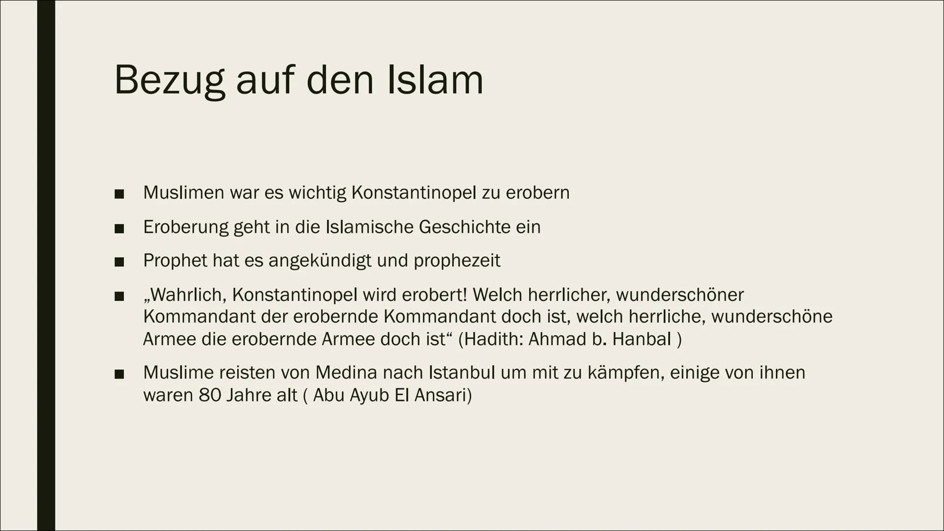 ENTSTEHUNG
DES
OSMANISCHEN
REICHES
Eroberung Konstantinopels 1453
HARPERERER
TOIMEN Inhalt der Präsentation
Vorgeschichte
Eroberung Konstant