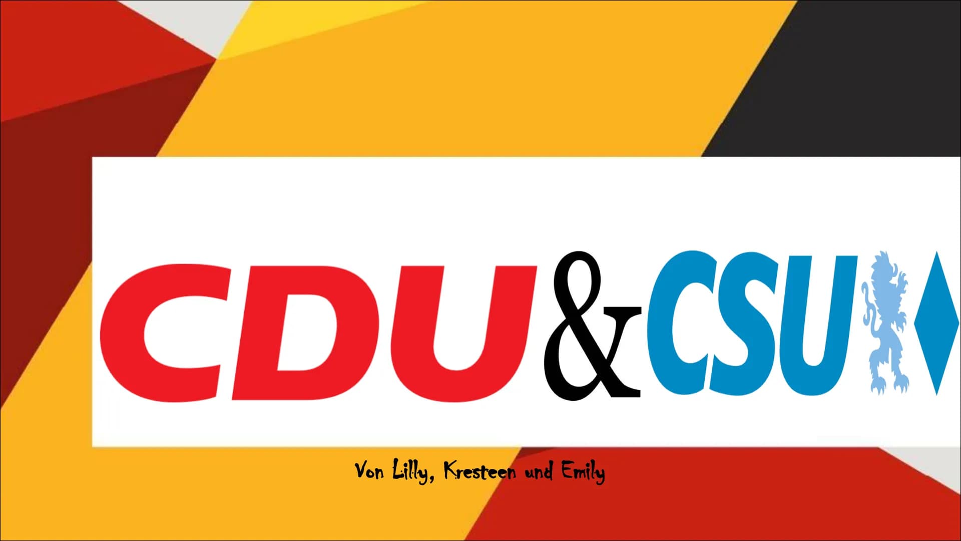 CDU&CSU
Von Lilly, Kresteen und Emily Inhalt
●
●
●
CDU
CSU
Geschichte der CDU
Zeitleiste der Bundeskanzler/innen
Grundwerte
Kommunal Büro de