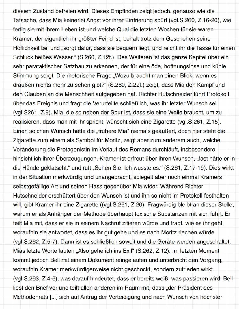 Kapitelanalyse
Der 2009 veröffentlichte Roman ,,Corpus Delicti" von Juli Zeh ist eine Dystopie über
einen fortgeschrittenen Staat des 21. Ja