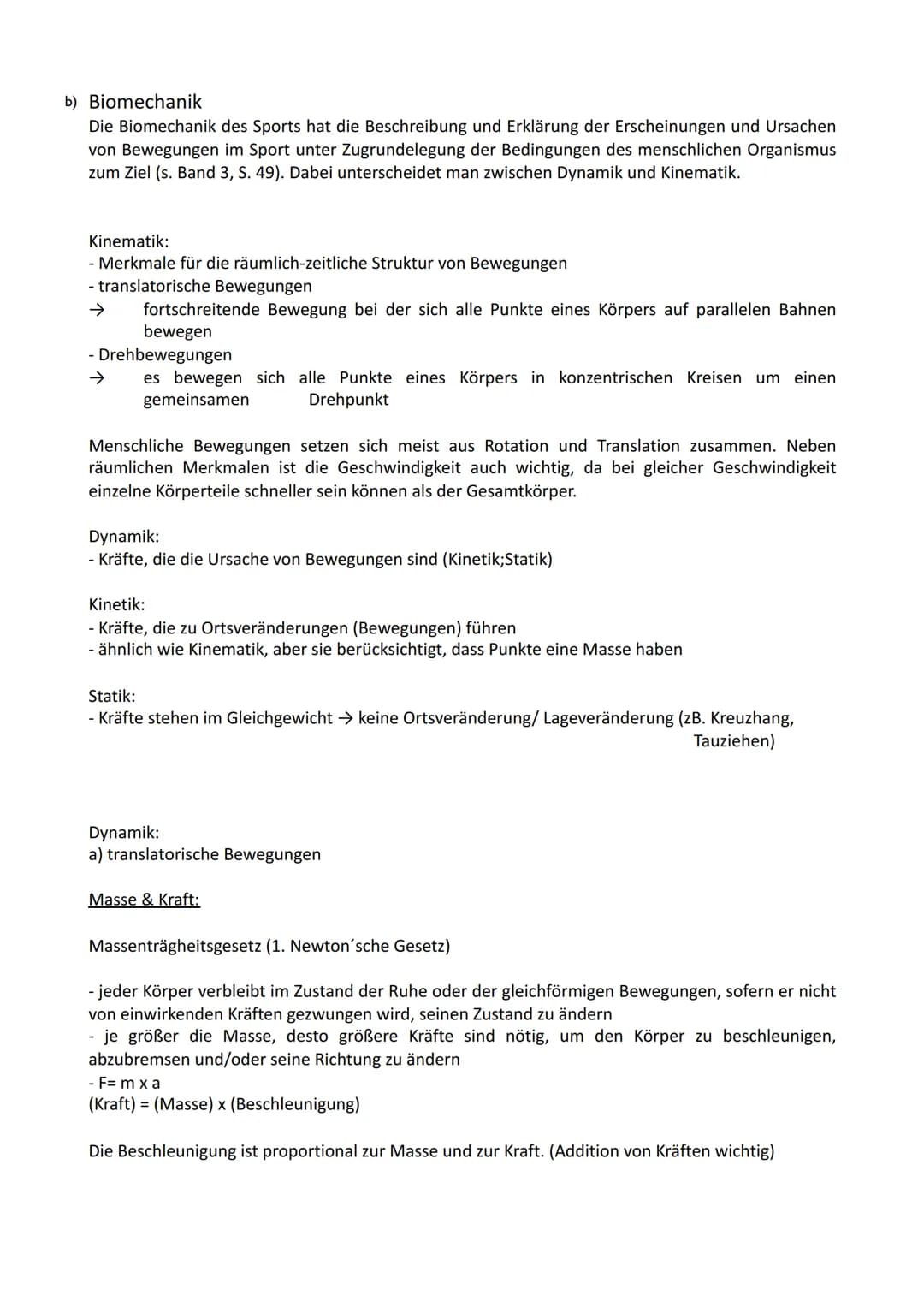 12.1 Bewegungslehre
a) Morphologische Betrachtungsweise
a. Bewegungsbeschreibung
●
●
Untersuchung des äußerlich sichtbaren Teils einer Beweg