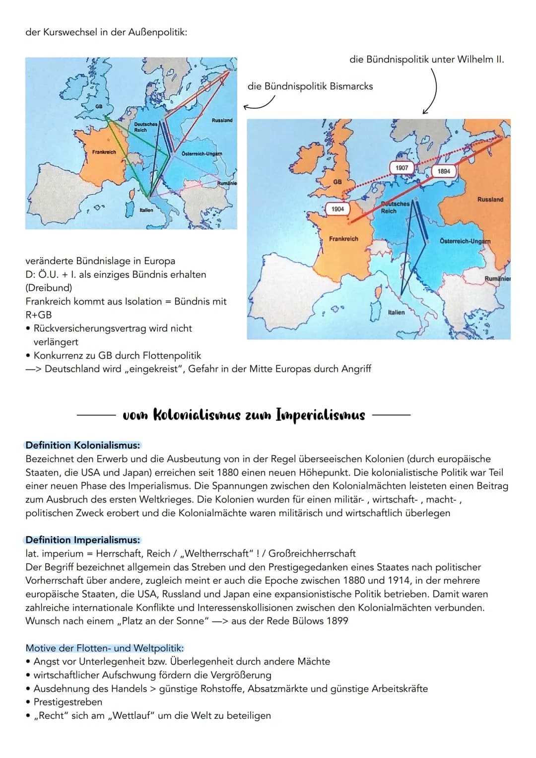 1862
Vorgeschichte: der Weg der Reichsgründung
1864
1866
1867
1870
18.01.1871
Lornzettel Geschichtsklausur
.
IMPERIALISMUS
Heereskonflikt: B