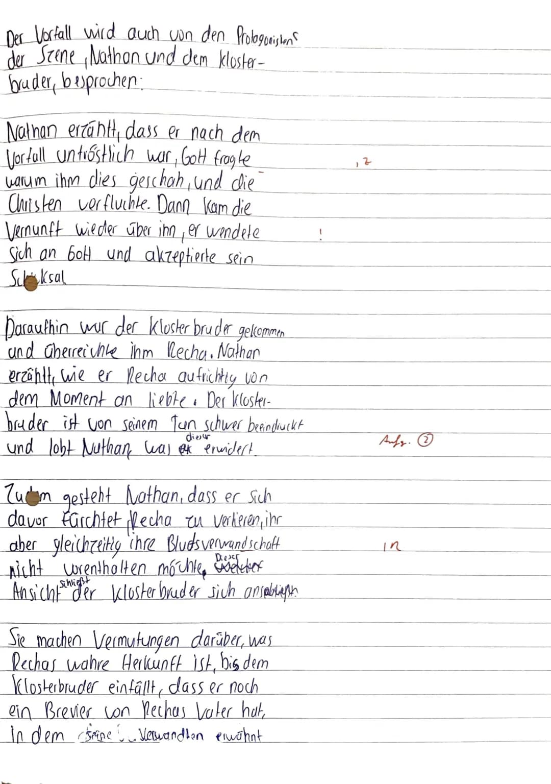 Thema: Gotthold Ephraim Lessing: Nathan der Weise
Aufgabentyp: Analyse eines literarischen Textes mit weiterführendem Schreibauftrag
Aufgabe