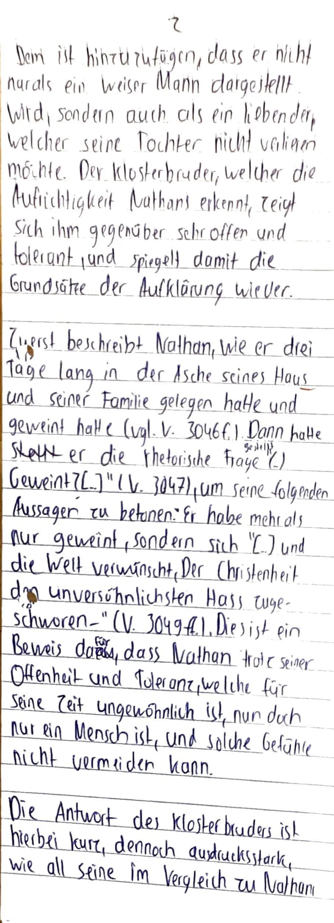 Thema: Gotthold Ephraim Lessing: Nathan der Weise
Aufgabentyp: Analyse eines literarischen Textes mit weiterführendem Schreibauftrag
Aufgabe