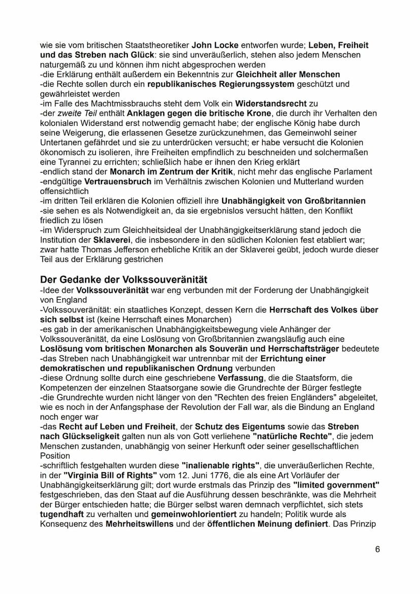 Inhaltsverzeichnis - Rahmenthema 1
Amerikanische Unabhängigkeit - "American Revolution".
Die Vorgeschichte der Amerikanischen Revolution....