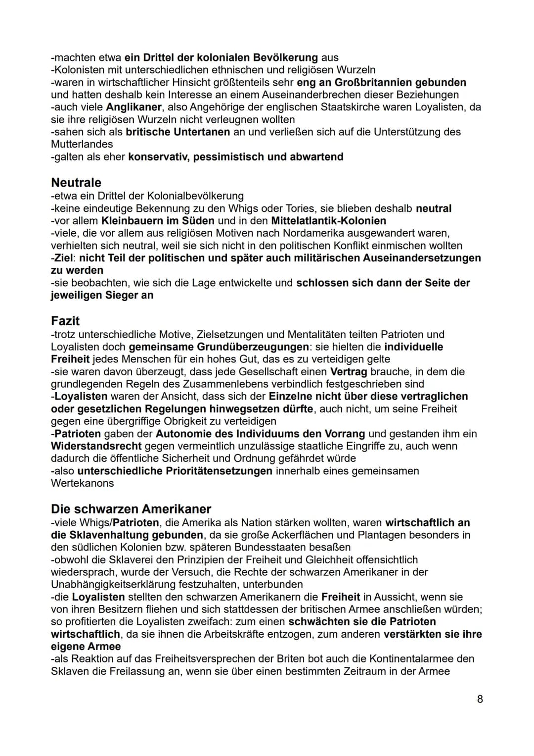 Inhaltsverzeichnis - Rahmenthema 1
Amerikanische Unabhängigkeit - "American Revolution".
Die Vorgeschichte der Amerikanischen Revolution....