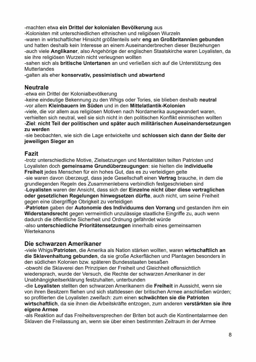 Inhaltsverzeichnis - Rahmenthema 1
Amerikanische Unabhängigkeit - "American Revolution".
Die Vorgeschichte der Amerikanischen Revolution....