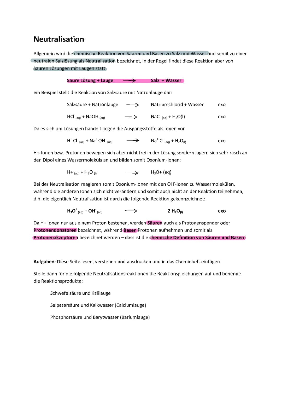 Neutralisation 