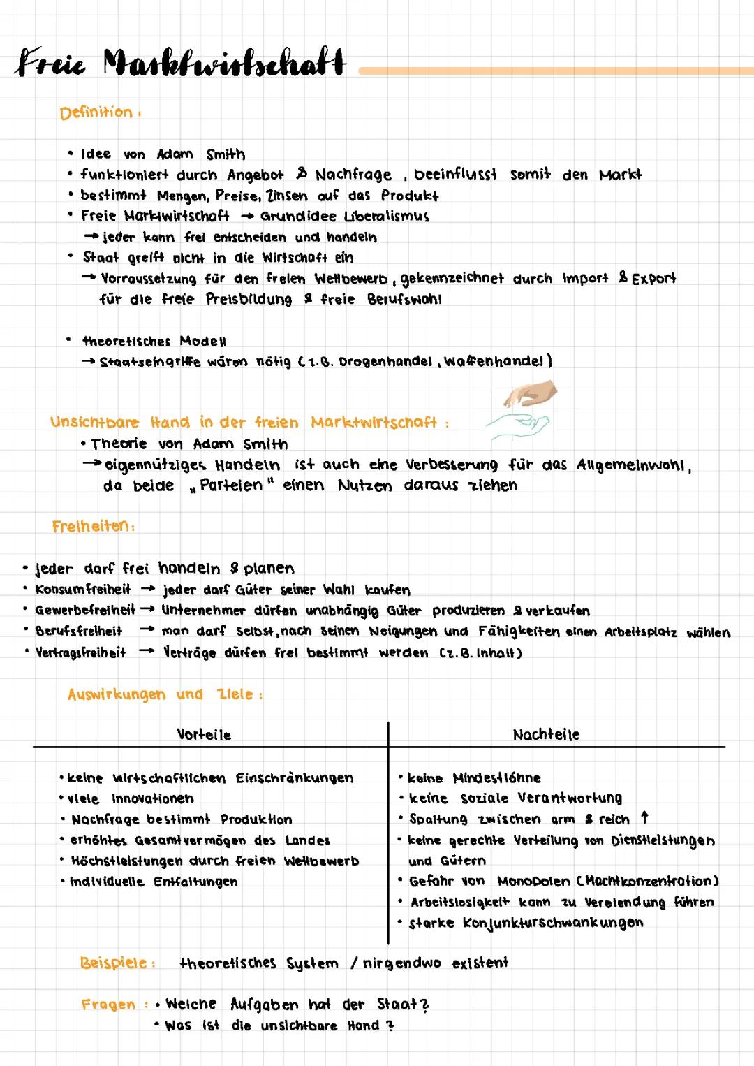 Die freie Marktwirtschaft verständlich erklärt