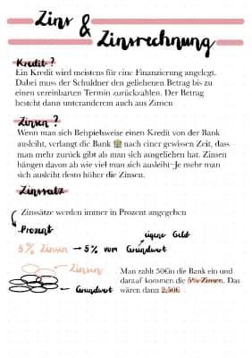 Know Zins/-Rechnung, Kredit und Tilgung/-plan thumbnail