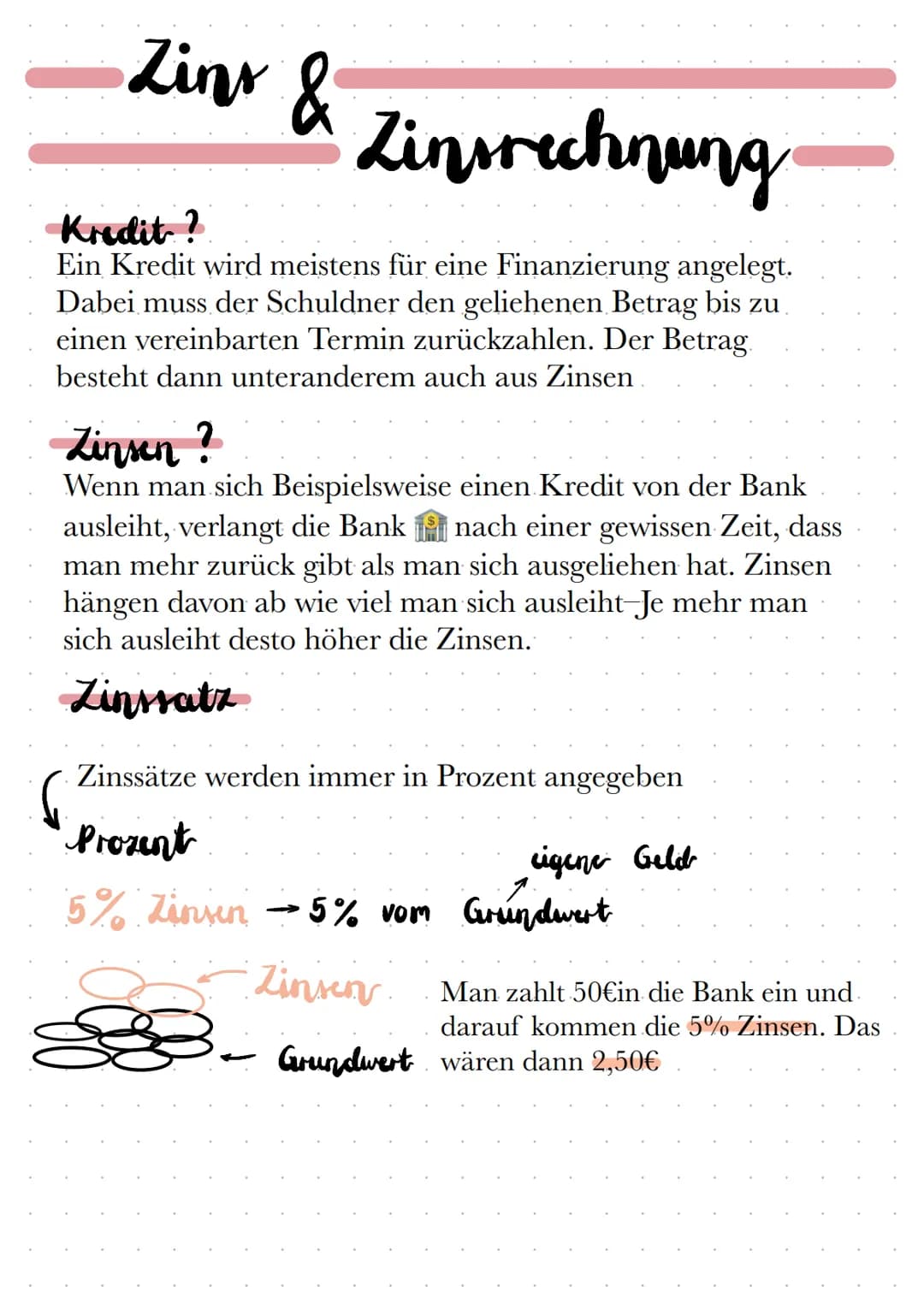 Linwichnung
Grundformel/Kippformel / Jahrerformel
Z= K.I.P
100
Formel für Monate
Z= K I. P
100.12
Formel für Tage
Z= K.I.P
100-360
K= Kapita