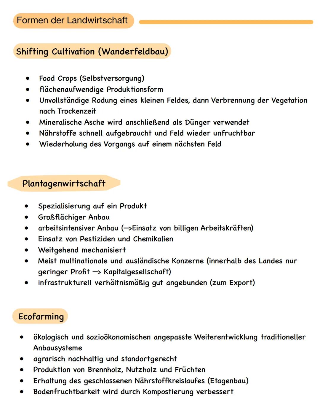 Merkmale
Merkmale und landwirtschaftliche Nutzungsformen der Tropen
Verbreitung
Klima
Landwirtschaft
Immerfeuchte Tropen
umfasst Zone zwisch